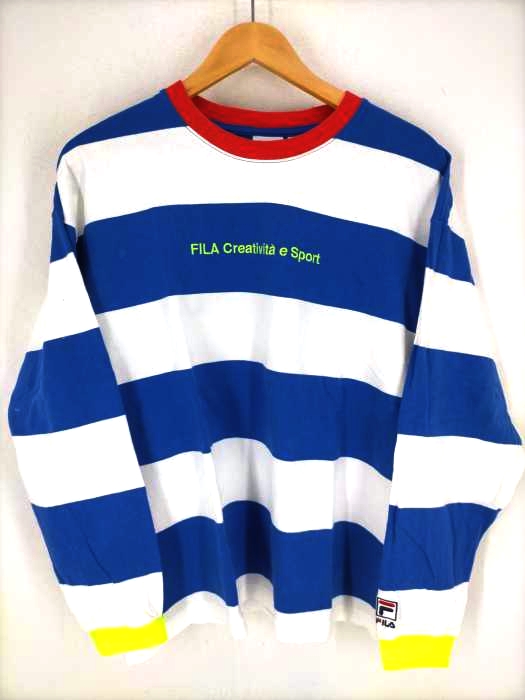FILA（フィラ） ボーダーカットソー メンズ トップス