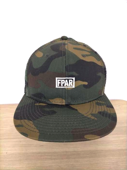 FPAR(フォーティーパーセントアゲインストライツ) カモ柄ロゴ刺繍キャップ メンズ 帽子