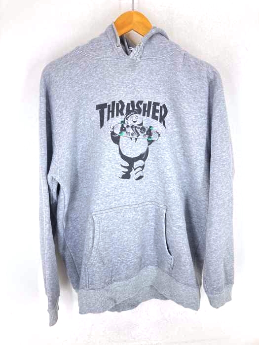 THRASHER（スラッシャー） マシュマロマン プリントプルオーバーパーカー メンズ トップス