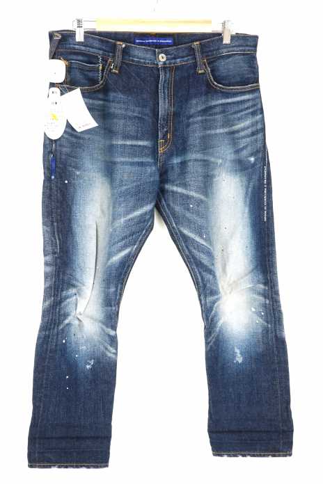 DENIM BY VANQUISH & FRAGMENT(デニムバイヴァンキッシュフラグメント) ロークロッチクロップドリメイクデニム メンズ パンツ
