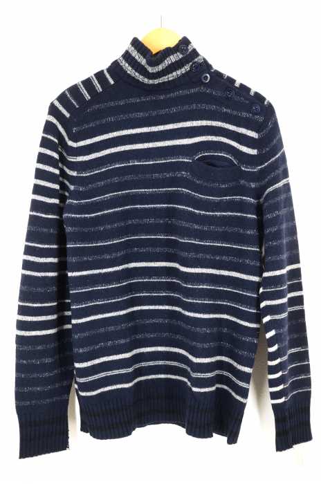 Sacai（サカイ） ボーダーニットセーター PULLOVER メンズ トップス