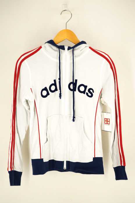 adidas (アディダス) コットン ジップパーカー レディース トップス