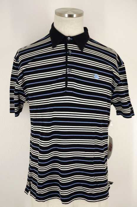 BURBERRY BLACK LABEL （バーバリーブラックレーベル） ボーダーポロシャツ メンズ トップス