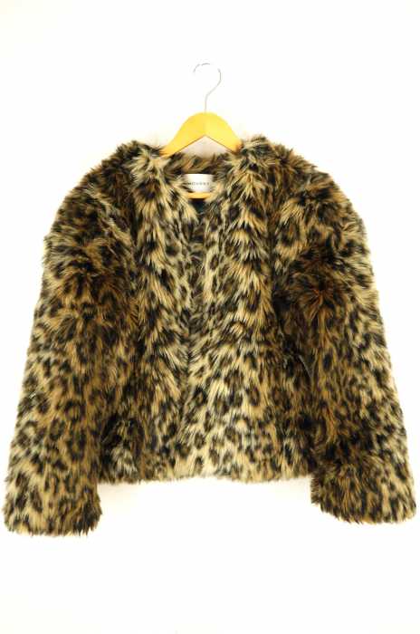 moussy （マウジー） LEOPARD F FUR COAT レディース アウター