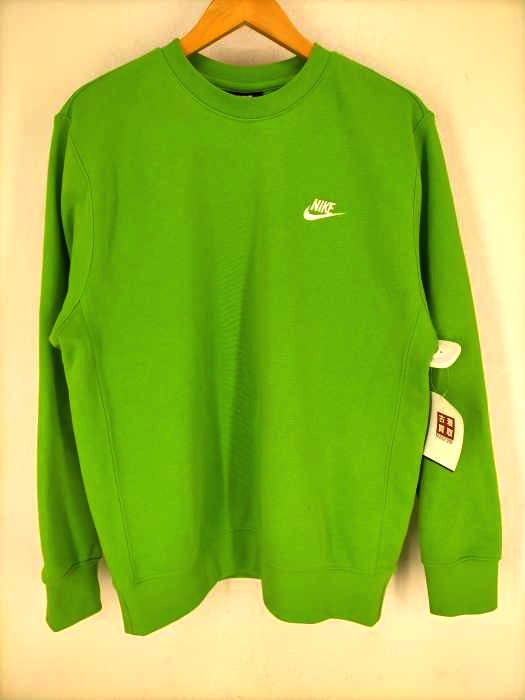 NIKE(ナイキ) NSW CLUB CRW FT MEAN GREEN/WHITE メンズ トップス