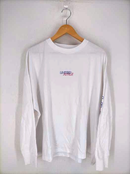 UNITED ATHLE(ユナイテッドアスレ) ロゴプリントロングスリーブTシャツ メンズ トップス