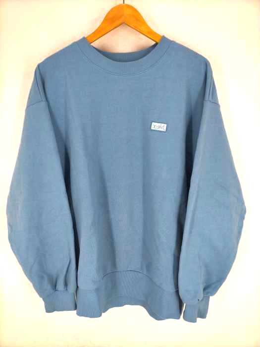 X-girl（エックスガール） 21AW BOX LOGO WIDE CREW SWEAT TOP レディース トップス