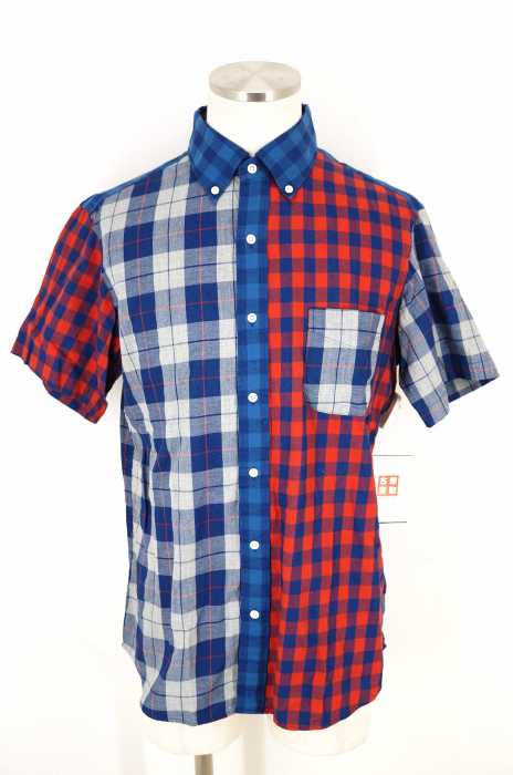 SHIPS (シップス) 切替チェックシャツ メンズ トップス