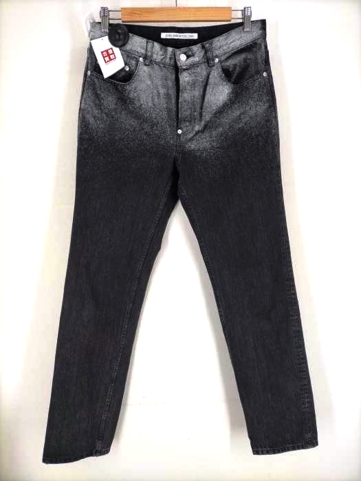 JOHN LAWRENCE SULLIVAN（ジョンローレンスサリバン） GRADATION FLOC PRINTED DENIM 5POCKET PANTS グラデーションフロッキープリントデニムパンツ メンズ パンツ