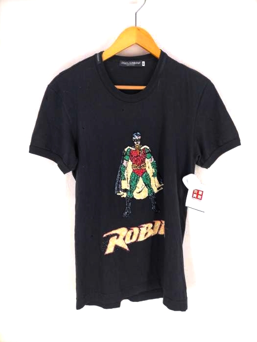 DOLCE&GABBANA（ドルチェアンドガッバーナ） ROBIN Tシャツ スパンコール メンズ トップス