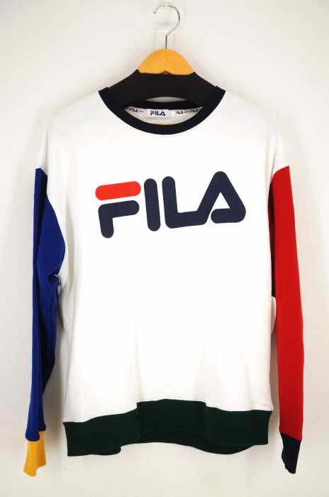 FILA (フィラ) WEGO別注 クレイジーパターンプルオーバー メンズ トップス