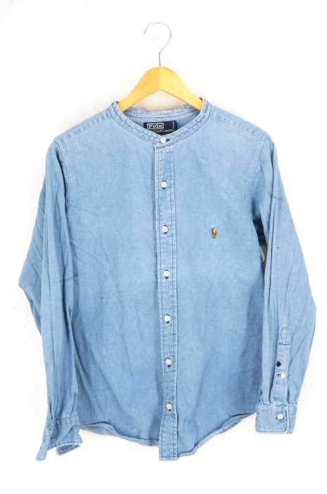 Polo by RALPH LAUREN （ポロバイラルフローレン） ポニー刺繍バンドカラーシャンブレーシャツ メンズ トップス