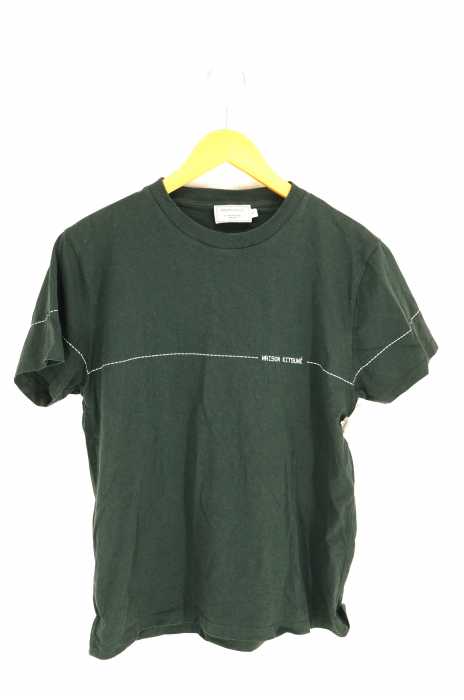 MAISON KITSUNE　メゾンキツネ（メゾンキツネ） stitch logo print T-shirt レディース トップス