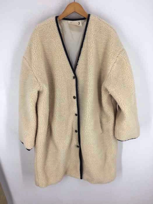 USED古着(ユーズドフルギ) ノーカラー ボアコート レディース アウター