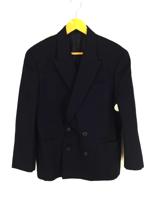 Designed and tailored by YOHJI YAMAMOTO（デザインアンドテーラードバイヨウジヤマモト） ウールダブルテーラードジャケット メンズ アウター