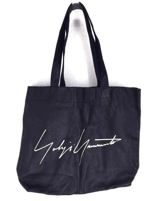 Yohji Yamamoto（ヨウジヤマモト） 青山店シグネチャーロゴレザートートバッグ メンズ バッグ