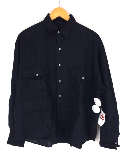 PORTER CLASSIC（ポータークラシック） roll up linen shirt  ロールアップリネンシャツ メンズ トップス