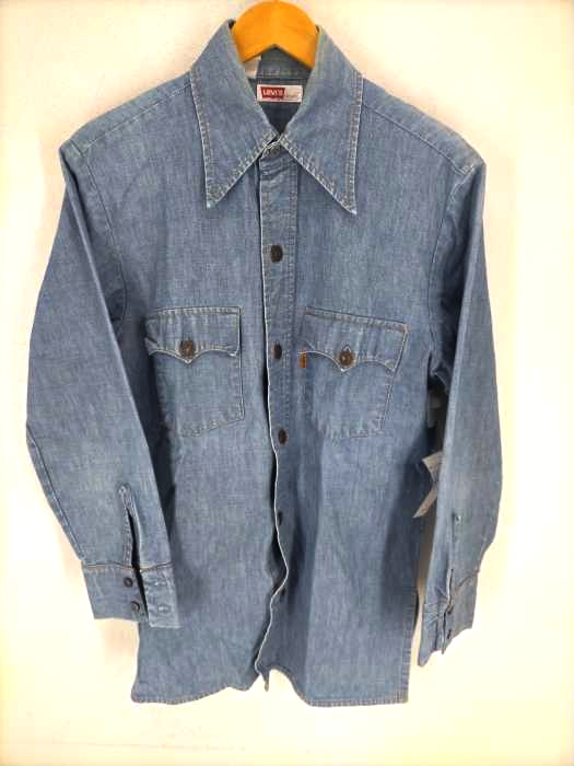 LEVIS(リーバイス) 70s BigE オレンジタブ フラップポケットデニムシャツ メンズ トップス