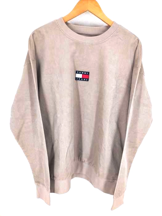 tommy jeans（トミージーンズ） フラッグロゴコーデュロイトレーナー メンズ トップス