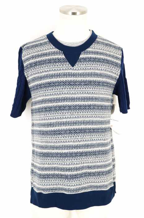 DISCOVERED(ディスカバード) S/S 切替ニット メンズ トップス