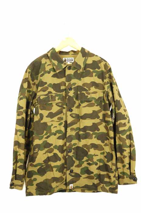 A BATHING APE （アベイシングエイプ） 迷彩ワークシャツ メンズ トップス