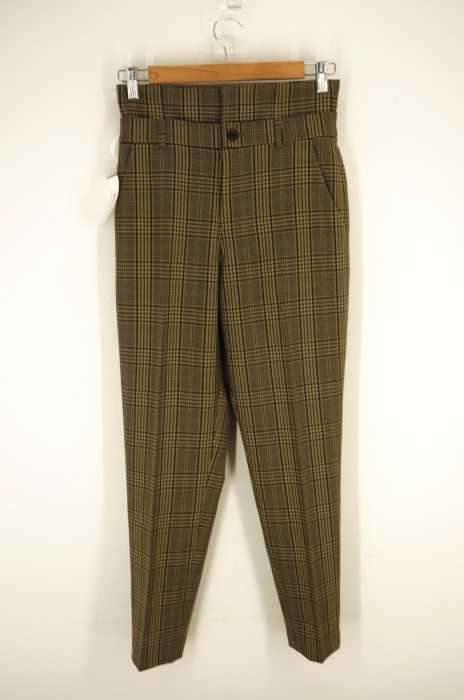 AULA（アウラ） HIGH WAIST CHECK PANTS レディース パンツ
