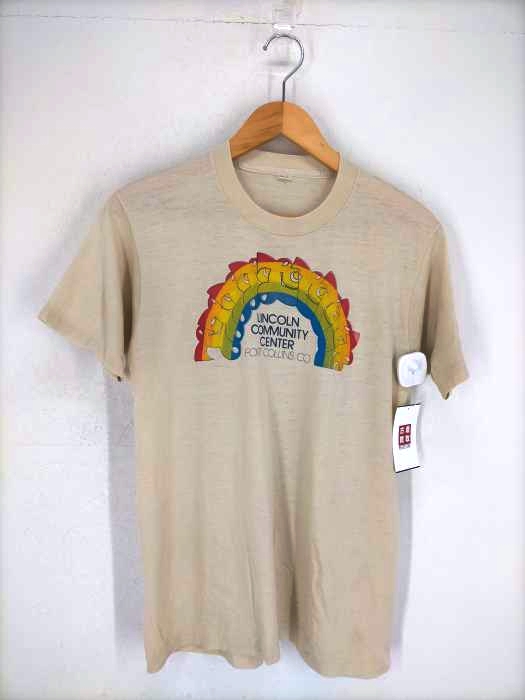 USED古着（ユーズドフルギ） プリントクルーネックTシャツ メンズ トップス