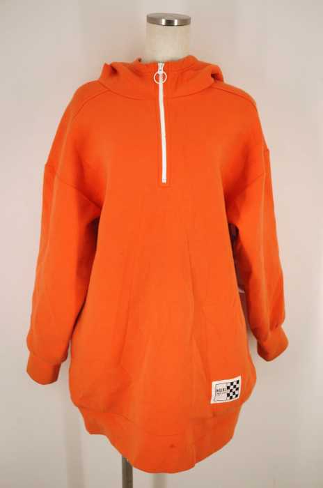 X-girl （エックスガール） HALF ZIP SWEAT HOODIE DRESS レディース トップス