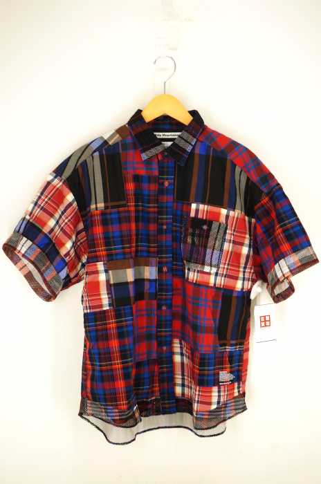WHITE MOUNTAINEERING(ホワイトマウンテニアリング) MADRAS CHECK PATCHWORK HALF SLEEVES SHIRT メンズ トップス