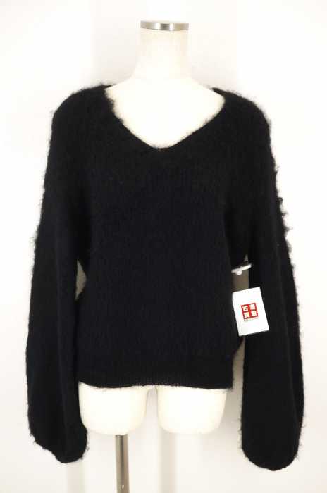 G.V.G.V. (ジーヴィジーヴィ) MOHAIR BALLOON SLLEVE V NECK JUMPER レディース トップス
