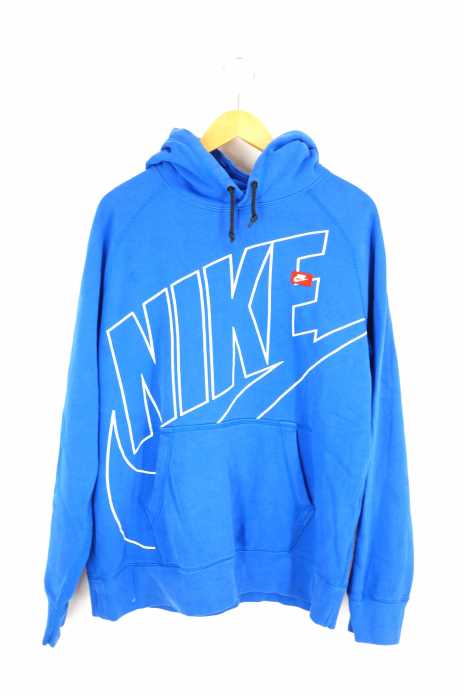 NIKE (ナイキ) ロゴプリントプルオーバーパーカー メンズ トップス
