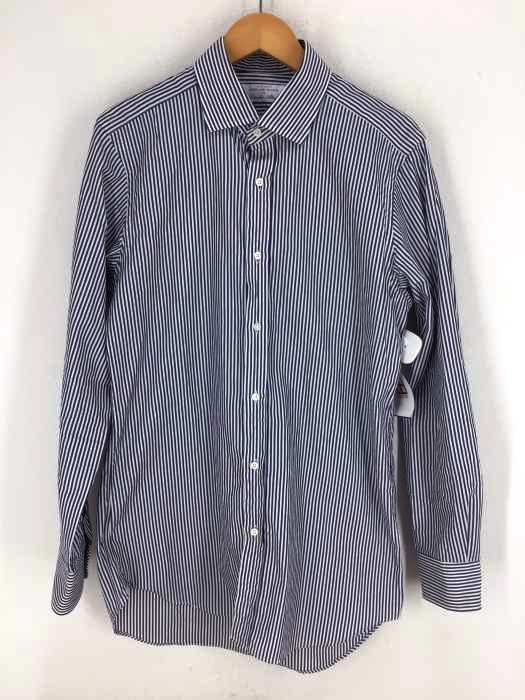 UNITED ARROWS green label relaxing(ユナイテッドアローズグリーンレーベルリラクシング) ALBINI ロンドンストライプ S/ワイドカラー シャツ メンズ トップス