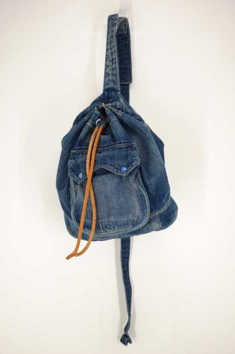 SUKUMO LEATHER×PORTER CLASSIC (ポーター) DENIM MINI SACK メンズ バッグ