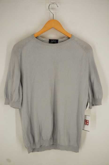 A.P.C. （アーペーセー） カシミヤ混半袖コットンニット メンズ トップス