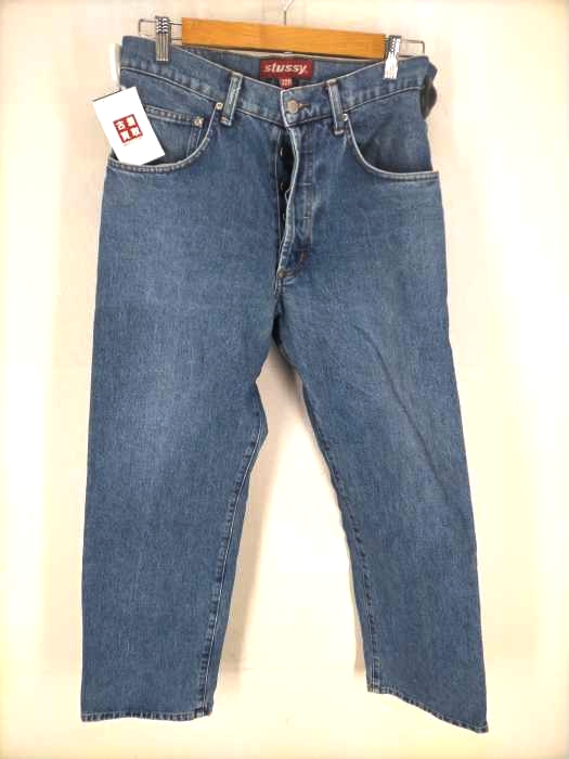Stussy（ステューシー） 90S USA製 赤タグ ボタンフライデニムパンツ メンズ パンツ