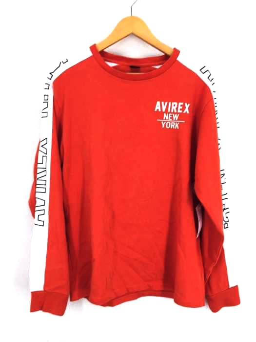 AVIREX（アヴィレックス） スリーブ ロゴTシャツ ニューヨーク メンズ トップス
