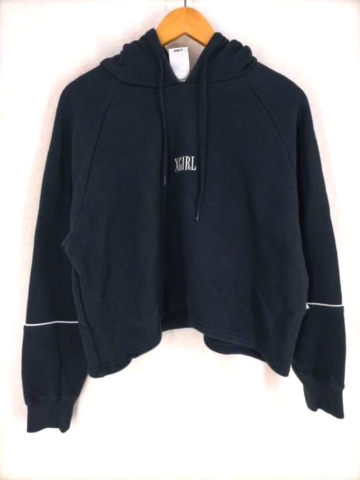 X-girl(エックスガール) CROPPED SWEAT HOODIE レディース トップス