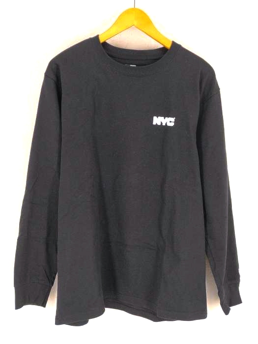 NEWERA（ニューエラ） 長袖 コットン Tシャツ NYC チャンキーロゴ メンズ トップス