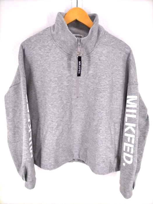MILKFED.（ミルクフェド） HALF ZIP TOP レディース トップス