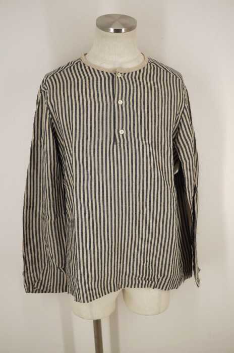 nest Robe CONFECT(ネストローブ コンフェクト) ヘンリーネックプルオーバーリネンシャツ メンズ トップス