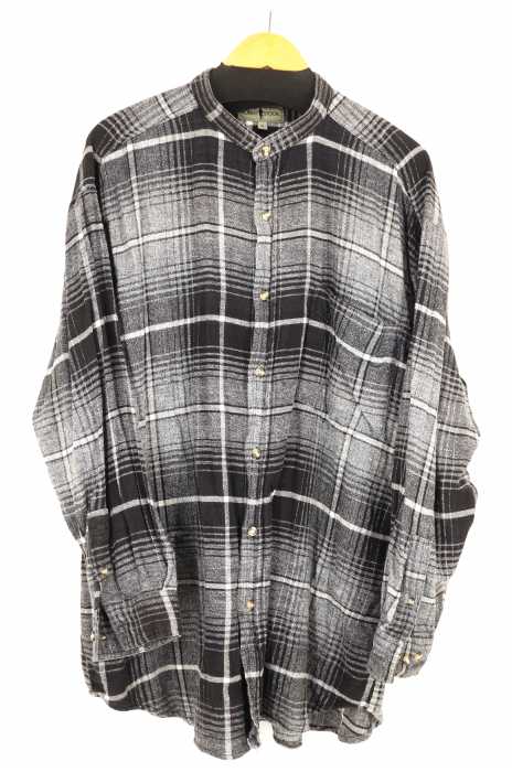 ROBERT STOCK(ロバートストック) チェック柄ノーカラシャツ メンズ トップス
