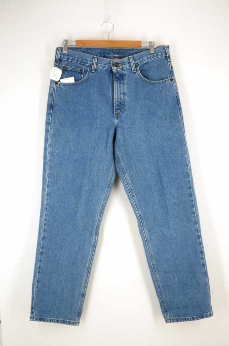 Carhartt （カーハート） RELAXED-FIT TAPERED-LEG DENIM PANTS リラックスフィットテーパードデニムパンツ バギー メンズ パンツ