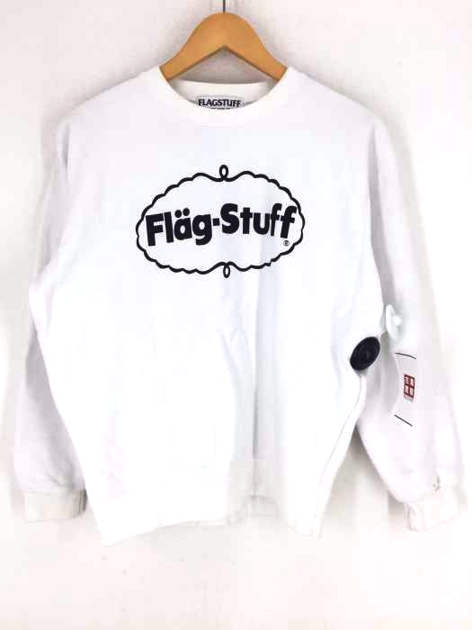 FLAGSTUFF（フラッグスタフ） サンプリングロゴプリントスウェット メンズ トップス