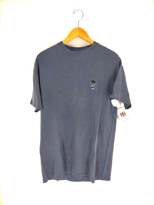Stussy(ステューシー) Have a good vibe スカル刺繍クルーネックTシャツ メンズ トップス