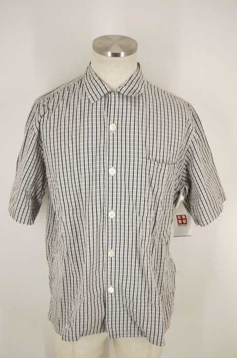 COMME des GARCONS HOMME HOMME(コムデギャルソンオムオム) AD2001 チャック柄半袖ボタンシャツ メンズ トップス