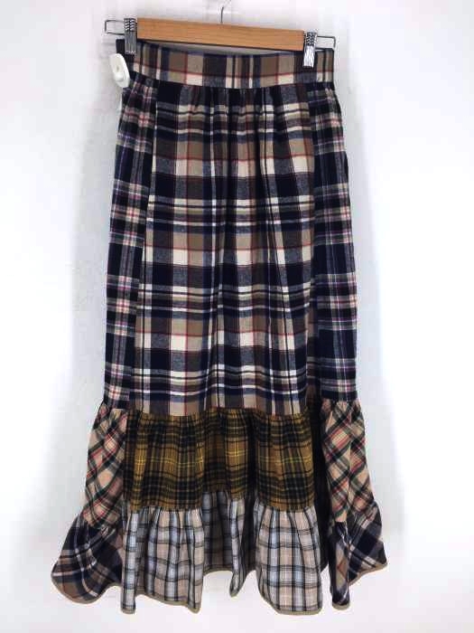 MILKFED.（ミルクフェド） LAID PATCHWORK SKIRT レディース スカート