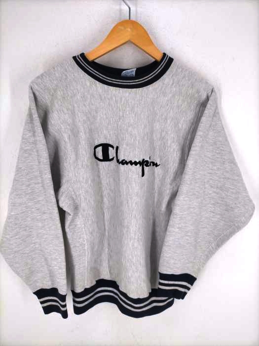Champion(チャンピオン) 刺繍タグ usa製 刺繍ロゴ リバースウィーブ スウェット メンズ トップス