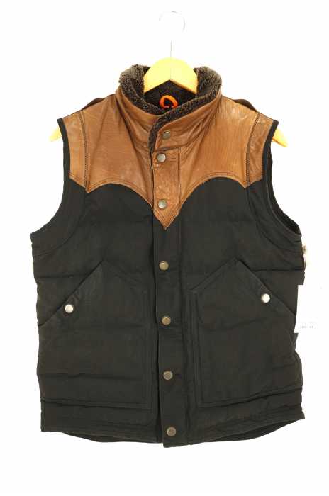 PARAJUMPERS （パラジャンパーズ） レザー切替ベスト レディース アウター
