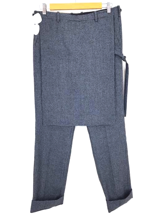 LAD MUSICIAN（ラッドミュージシャン） LONG APRON SLIM STRAIGHT SLACKS エプロン スラックス パンツ メンズ パンツ