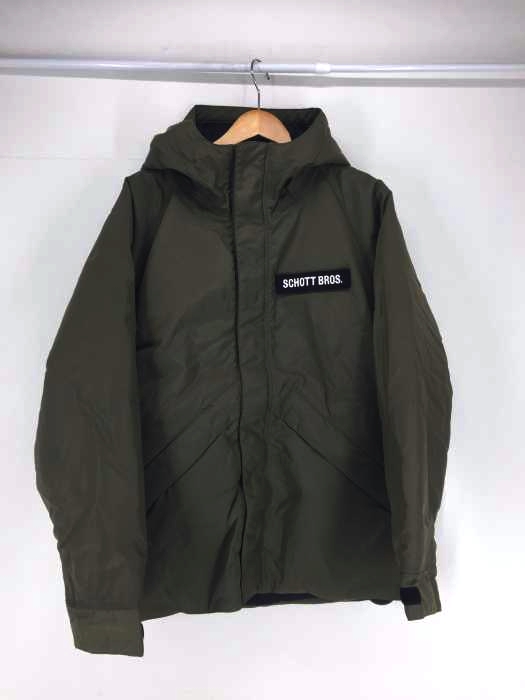 Schott(ショット) ロゴワッペン中綿フーデットジャケット メンズ アウター